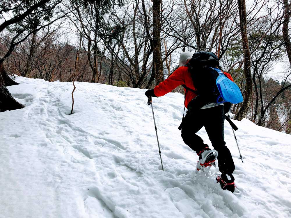 2019年1月21日 蛇谷ヶ峰にてワカン雪山歩行トレーニング