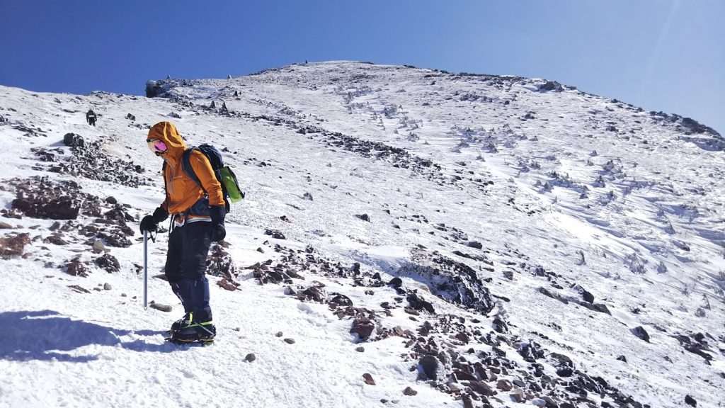 アルプス雪山登山 硫黄岳2760m